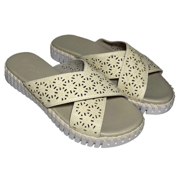 Isle Jacobsen Tulip Cross strap Platform Sandals - Picture 1 of 9